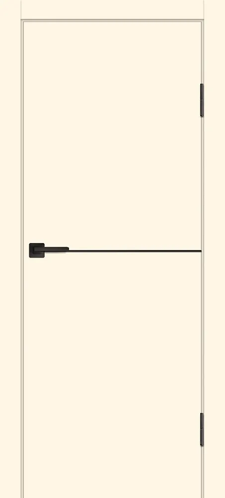 Фото Межкомнатная дверь P-19 AL черный молдинг магнолия